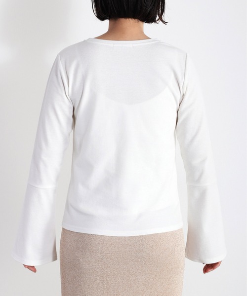 cepo(セポ)の「フレアスリーブロンTee(Tシャツ/カットソー・レディース・オフホワイト/ブラック・FREE)」の12枚目の写真