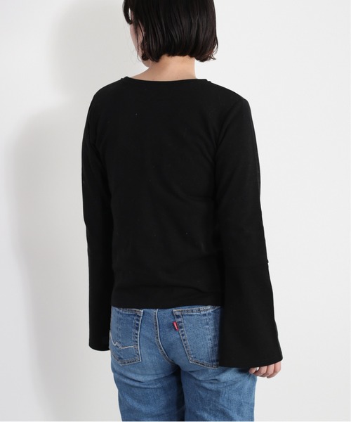 cepo(セポ)の「フレアスリーブロンTee(Tシャツ/カットソー・レディース・オフホワイト/ブラック・FREE)」の20枚目の写真