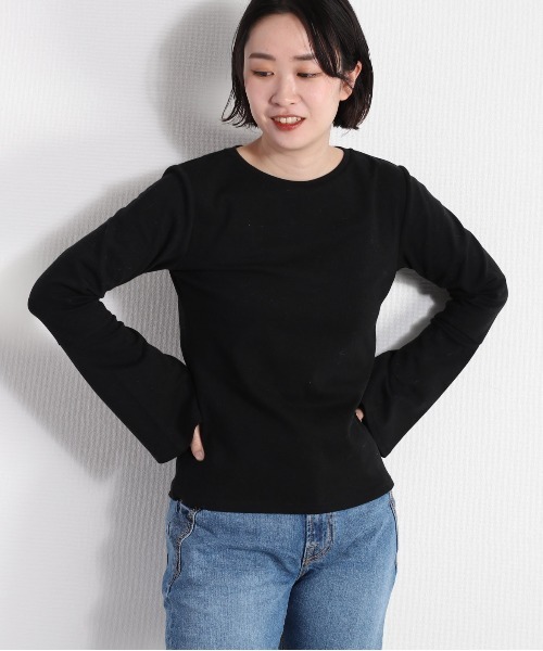 cepo(セポ)の「フレアスリーブロンTee(Tシャツ/カットソー・レディース・オフホワイト/ブラック・FREE)」の18枚目の写真