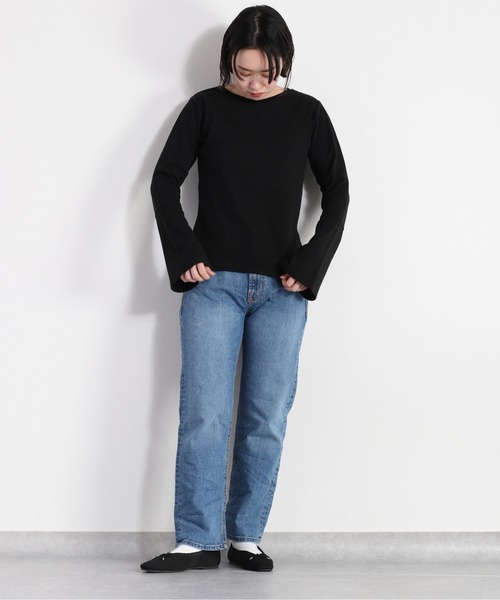 cepo(セポ)の「フレアスリーブロンTee(Tシャツ/カットソー・レディース・オフホワイト/ブラック・FREE)」の22枚目の写真