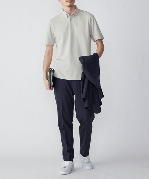 ASPESI グレー ナイロンジャケット、shipsシャツ、D/himポロシャツ SHIPS ポロシャツ 「WEB限定」SHIPS:「吸水速乾」ドライピケ ワン