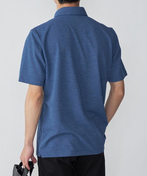 SHIPS(シップス)の「【WEB限定】SHIPS: 吸水速乾・UVケア Drymix(R)ワンポイントロゴ ボタンダウン ポロシャツ(ポロシャツ・メンズ・ロイヤルブルー/ベージュ/ネイビー/ブラック/ダークグレー/ライトグレー/ブルー/グレー/ライトブルー・LARGE/XX-LARGE/X-LARGE/SMALL/MEDIUM)」の19枚目の写真