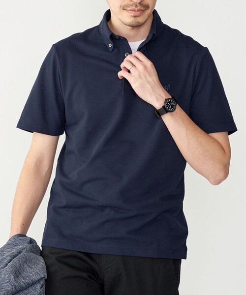 WEB限定】SHIPS: 吸水速乾・UVケア Drymix（R）ワンポイントロゴ