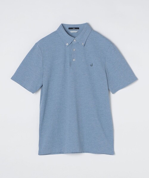 SHIPS（シップス）の「【WEB限定】SHIPS: 吸水速乾・UVケア Drymix（R）ワンポイントロゴ ボタンダウン ポロシャツ（ポロシャツ・メンズ・ロイヤルブルー/ベージュ/ネイビー/ブラック/ダークグレー/ライトグレー/ブルー/グレー/ライトブルー/ブラウン・LARGE/XX-LARGE/X-LARGE/SMALL/MEDIUM）」の18枚目の写真