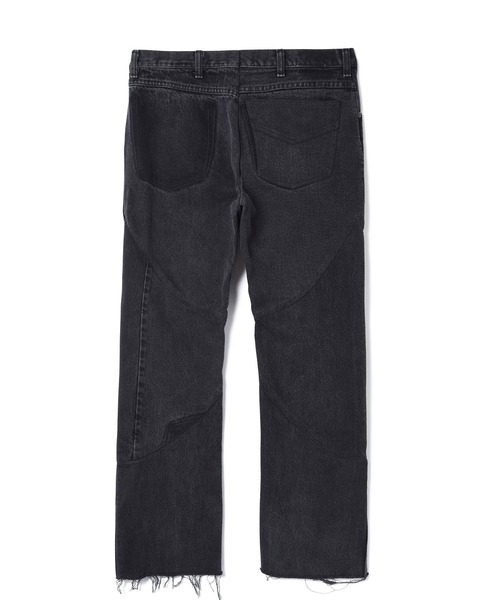 77circa(ナナナナサーカ)の「77CIRCA(ナナナナサーカ) circa make trapezoid swiching denim pants(デニムパンツ・メンズ・ブラック・34)」の5枚目の写真