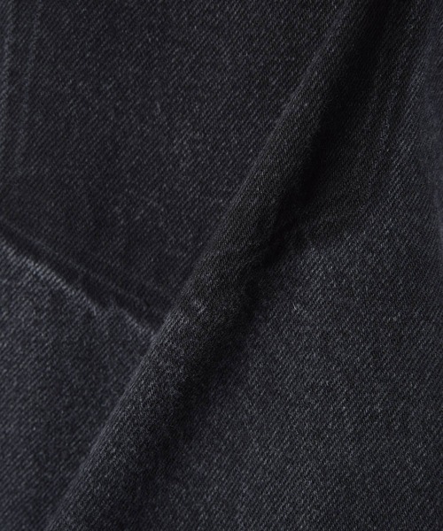 77circa(ナナナナサーカ)の「77CIRCA(ナナナナサーカ) circa make trapezoid swiching denim pants(デニムパンツ・メンズ・ブラック・34)」の2枚目の写真