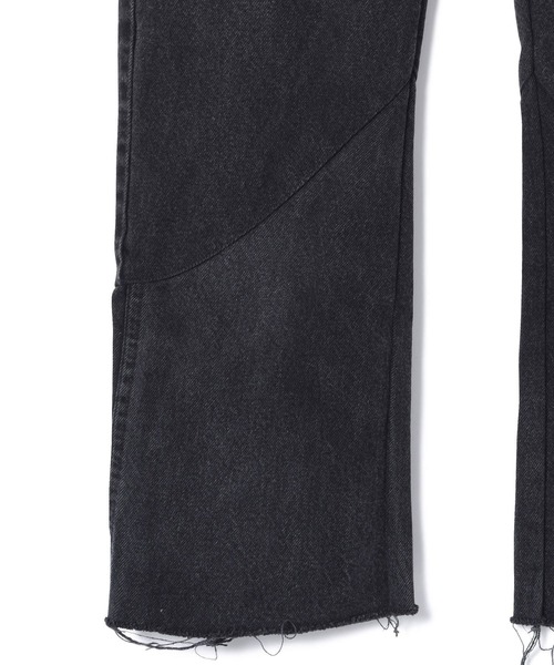 77circa(ナナナナサーカ)の「77CIRCA(ナナナナサーカ) circa make trapezoid swiching denim pants(デニムパンツ・メンズ・ブラック・34)」の4枚目の写真