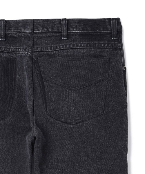 77circa(ナナナナサーカ)の「77CIRCA(ナナナナサーカ) circa make trapezoid swiching denim pants(デニムパンツ・メンズ・ブラック・34)」の3枚目の写真