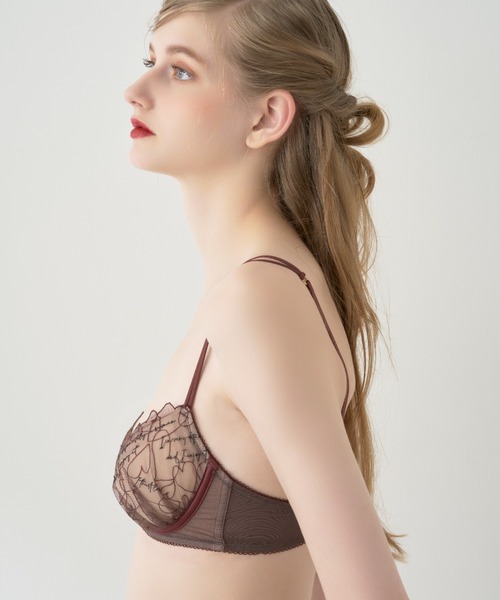 LILY BROWN（リリーブラウン）の「ハート エンブレース  エフォートレシーブラ（ブラジャー・レディース・ブラック/ブラウン/レッド・1/2/4/3）」の12枚目の写真