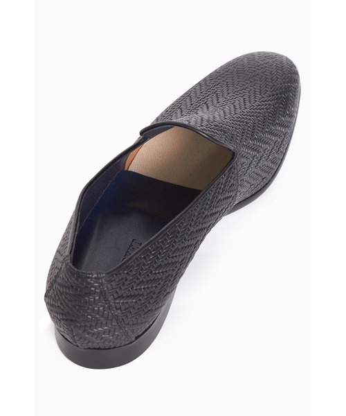 HIGH STREET（ハイストリート）の「HIGH STREET∴メッシュ型押しスリッポン（スリッポン・メンズ・アイボリー/ブラック・M/L/S）」の9枚目の写真