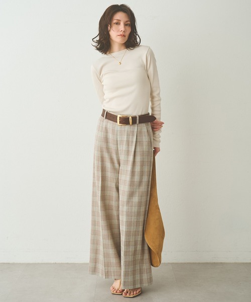 Whim Gazette (ウィムガゼット) Vバックシャンテレコカットソー Vバックシャンテレコカットソー（Tシャツ/カットソー）｜Whim Gazette