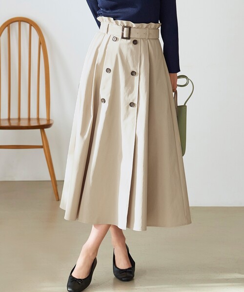 grove（グローブ）の「◇クラシカルで女性らしさ漂うトレンチスカート  