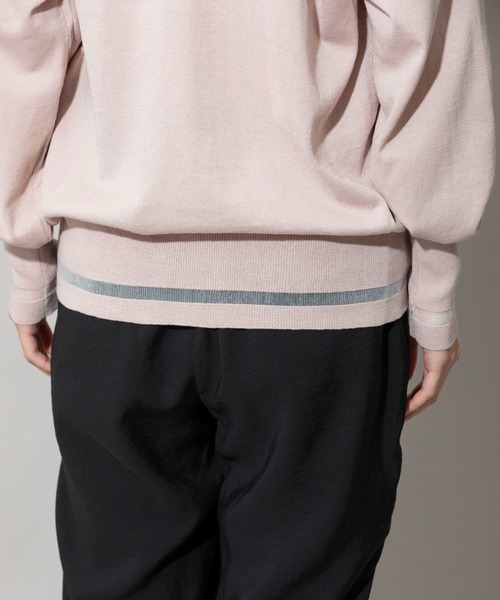 Munich（ミューニック）の「マーセライズコットンニットＶネックプルオーバー（ニット/セーター・レディース・ブラック/ブルー/ピンクベージュ・FREE）」の18枚目の写真