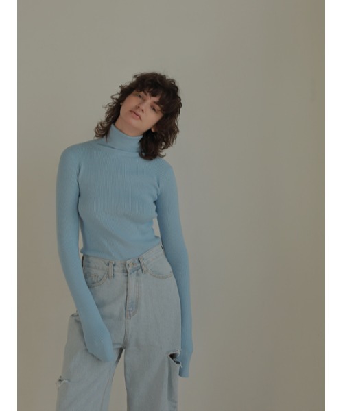 AMAIL(アマイル)の「Fashionable sunrise knit(ニット/セーター・レディース・イエロー/ピンク/アイボリー/ブルー・FREE)」の12枚目の写真