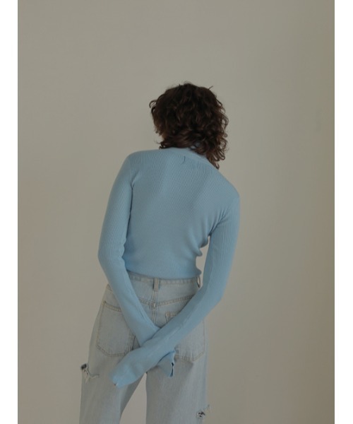 AMAIL(アマイル)の「Fashionable sunrise knit(ニット/セーター・レディース・イエロー/ピンク/アイボリー/ブルー・FREE)」の9枚目の写真