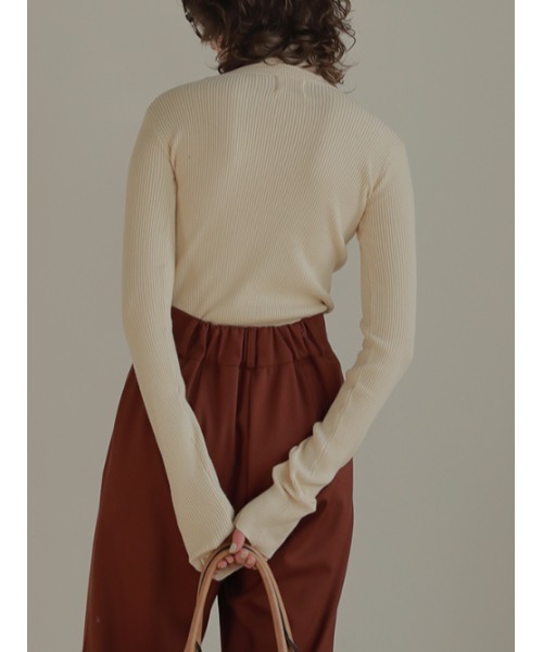AMAIL(アマイル)の「Fashionable sunrise knit(ニット/セーター・レディース・イエロー/ピンク/アイボリー/ブルー・FREE)」の7枚目の写真