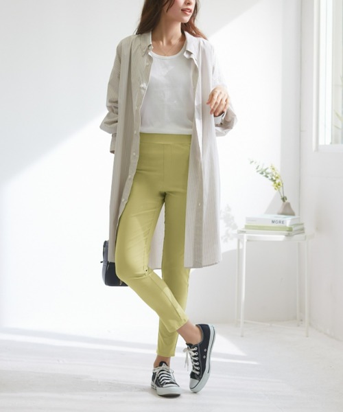 Tuche(トゥシェ)の「Tuche/トゥシェ ストレッチパンツ スキニースタイル レーヨン混 アンクル丈(その他パンツ・レディース・ブラック/グレー系その他/ネイビー/サンドベージュ/イエロー系その他・MEDIUM/X-LARGE/LARGE)」の15枚目の写真
