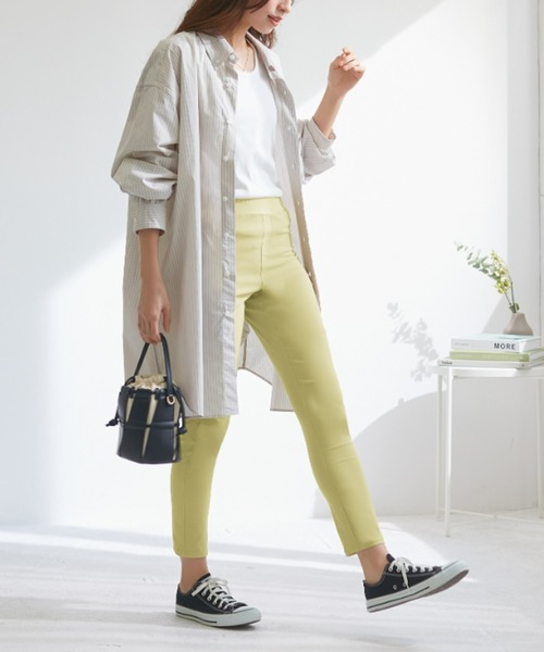 Tuche(トゥシェ)の「Tuche/トゥシェ ストレッチパンツ スキニースタイル レーヨン混 アンクル丈(その他パンツ・レディース・ブラック/グレー系その他/ネイビー/サンドベージュ/イエロー系その他・MEDIUM/X-LARGE/LARGE)」の16枚目の写真