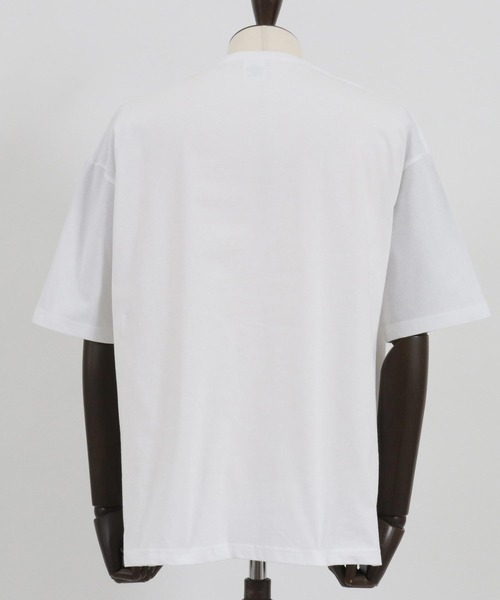 CAMBIO（カンビオ）の「mt8406- レオパード×花柄ベアプリントビッグシルエットTシャツ（Tシャツ/カットソー・メンズ・ホワイト/ベージュ/ブルー系その他・S/M/L/XL）」の18枚目の写真