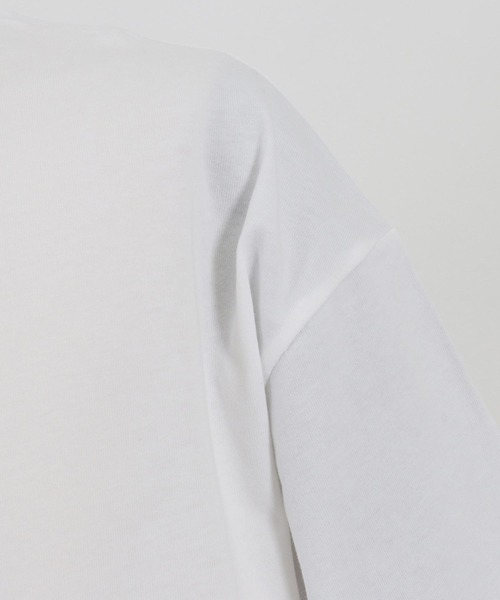 CAMBIO（カンビオ）の「mt8406- レオパード×花柄ベアプリントビッグシルエットTシャツ（Tシャツ/カットソー・メンズ・ホワイト/ベージュ/ブルー系その他・S/M/L/XL）」の12枚目の写真