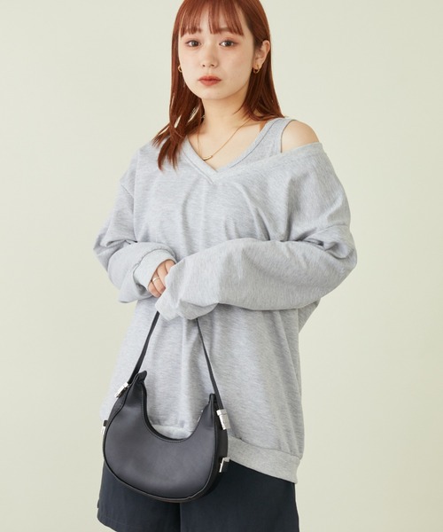 mebole(メボレ)の「Vネックスウェット+タンクトップセット(スウェット・レディース・ホワイト/グレー/ブラック・FREE)」の3枚目の写真