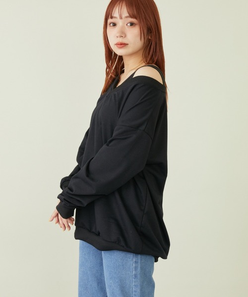 mebole(メボレ)の「Vネックスウェット+タンクトップセット(スウェット・レディース・ホワイト/グレー/ブラック・FREE)」の8枚目の写真