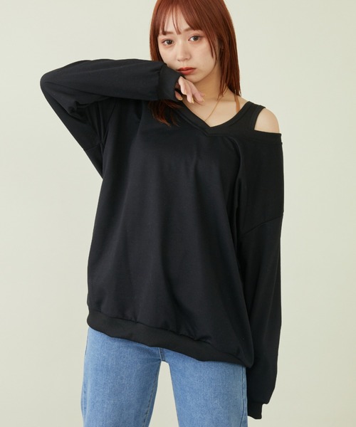 mebole(メボレ)の「Vネックスウェット+タンクトップセット(スウェット・レディース・ホワイト/グレー/ブラック・FREE)」の7枚目の写真