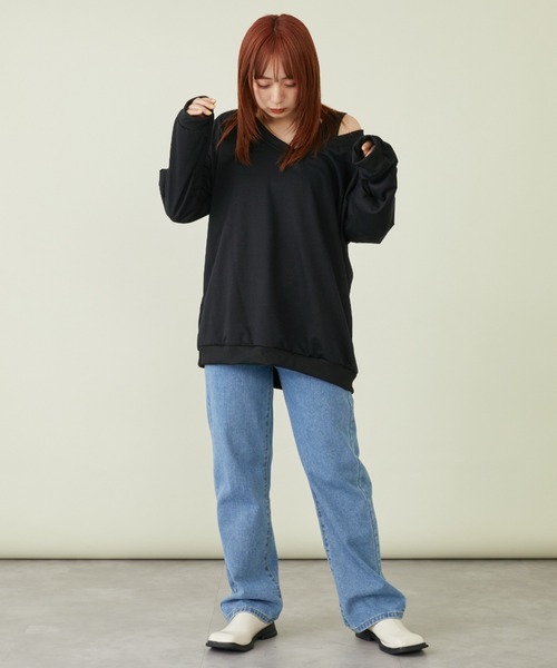 mebole(メボレ)の「Vネックスウェット+タンクトップセット(スウェット・レディース・ホワイト/グレー/ブラック・FREE)」の13枚目の写真