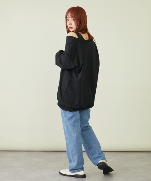 mebole(メボレ)の「Vネックスウェット+タンクトップセット(スウェット・レディース・ホワイト/グレー/ブラック・FREE)」の12枚目の写真