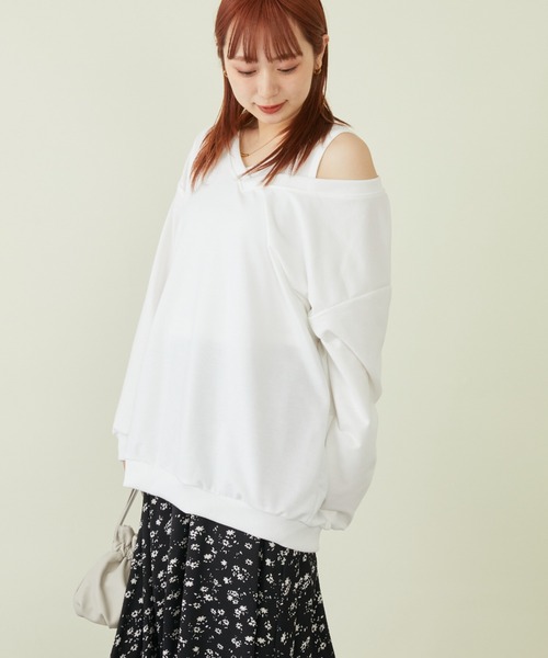 mebole(メボレ)の「Vネックスウェット+タンクトップセット(スウェット・レディース・ホワイト/グレー/ブラック・FREE)」の15枚目の写真