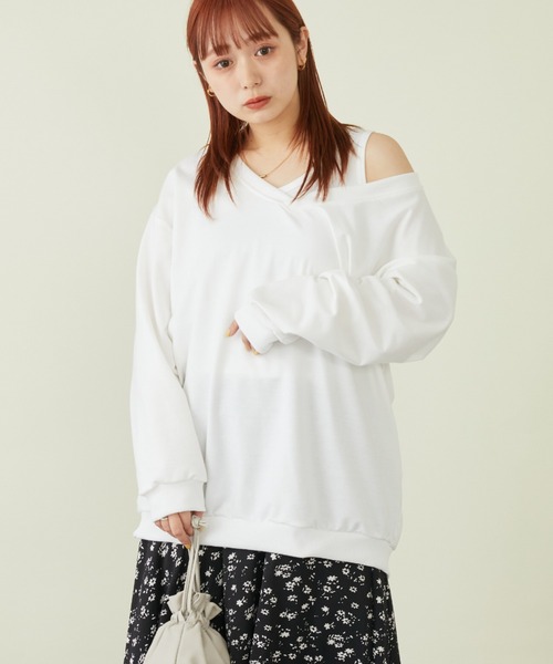 mebole(メボレ)の「Vネックスウェット+タンクトップセット(スウェット・レディース・ホワイト/グレー/ブラック・FREE)」の16枚目の写真