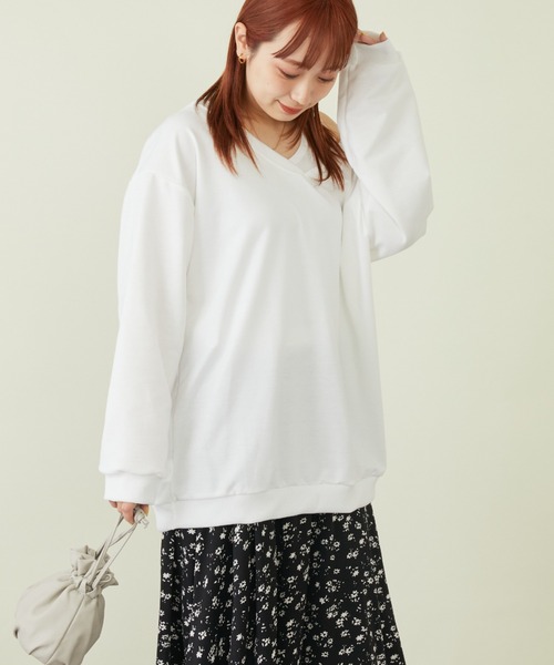 mebole(メボレ)の「Vネックスウェット+タンクトップセット(スウェット・レディース・ホワイト/グレー/ブラック・FREE)」の19枚目の写真