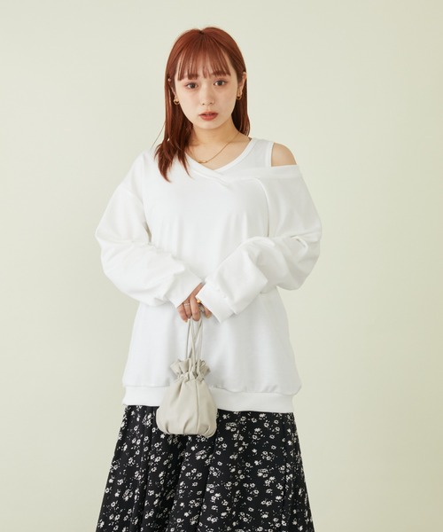 mebole(メボレ)の「Vネックスウェット+タンクトップセット(スウェット・レディース・ホワイト/グレー/ブラック・FREE)」の20枚目の写真