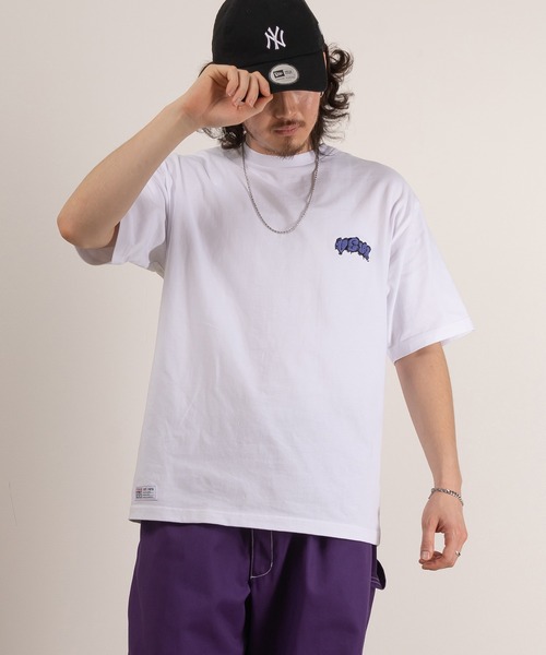 VISION STREET WEAR(ヴィジョンストリートウェア)の「【VISION STREET WEAR/ヴィジョンストリートウェア】VSWバルーンロゴ刺繍Tシャツ/バックプリント/ビッグシルエット(Tシャツ/カットソー・メンズ・ホワイト/ブラック/ライトグリーン・M/L/XL)」の17枚目の写真