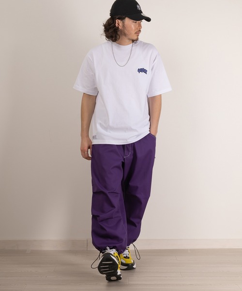 VISION STREET WEAR(ヴィジョンストリートウェア)の「【VISION STREET WEAR/ヴィジョンストリートウェア】VSWバルーンロゴ刺繍Tシャツ/バックプリント/ビッグシルエット(Tシャツ/カットソー・メンズ・ホワイト/ブラック/ライトグリーン・M/L/XL)」の18枚目の写真