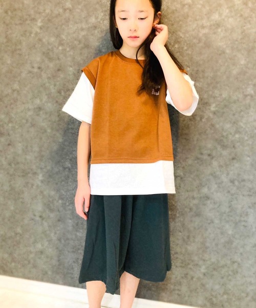 THE CASUAL(カジュアル)の「ワイドパンツ(その他パンツ・キッズ・ブラック/杢グレー/チャコール/ネイビー・110cm/120cm/130cm/140cm)」の6枚目の写真