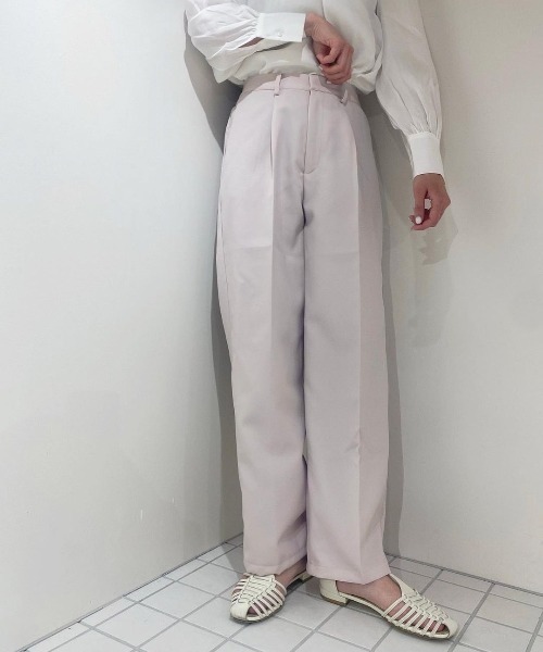 flower(フラワー)の「スプリングタックパンツ(その他パンツ・レディース・アイボリー/パープル・FREE)」の13枚目の写真