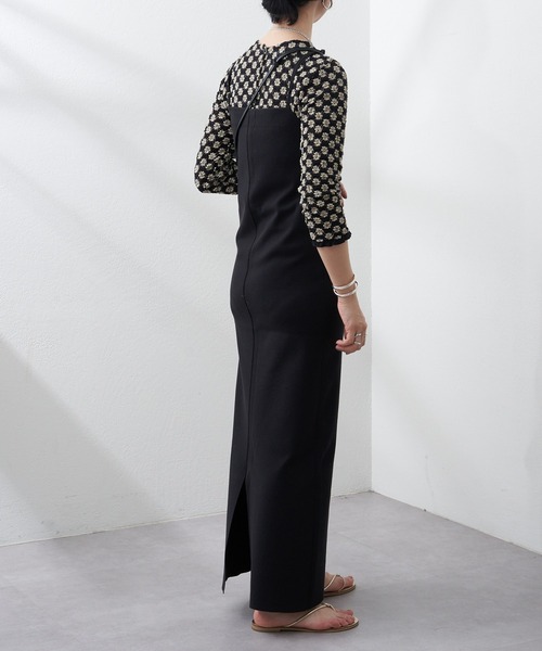 SHENERY(シーナリー)の「総針ニットタイトキャミワンピース(ワンピース・レディース・ブラック/キャメル・38/36)」の16枚目の写真