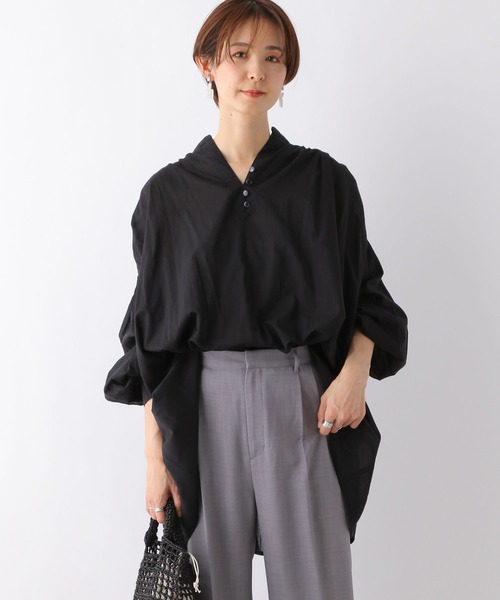 LEPSIM（レプシィム）の「軽やかコットンアソートブラウス　163558（シャツ/ブラウス・レディース・ブラック/ブラウン/オフホワイト/ピンク/レッド系その他/ブラック系その他・FREE）」の3枚目の写真