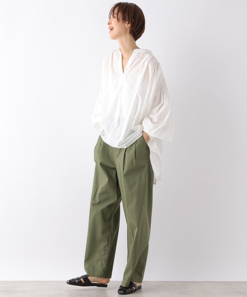 LEPSIM（レプシィム）の「軽やかコットンアソートブラウス　163558（シャツ/ブラウス・レディース・ブラック/ブラウン/オフホワイト/ピンク/レッド系その他/ブラック系その他・FREE）」の7枚目の写真