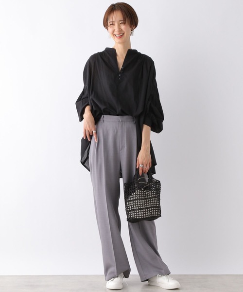 LEPSIM（レプシィム）の「軽やかコットンアソートブラウス　163558（シャツ/ブラウス・レディース・ブラック/ブラウン/オフホワイト/ピンク/レッド系その他/ブラック系その他・FREE）」の8枚目の写真