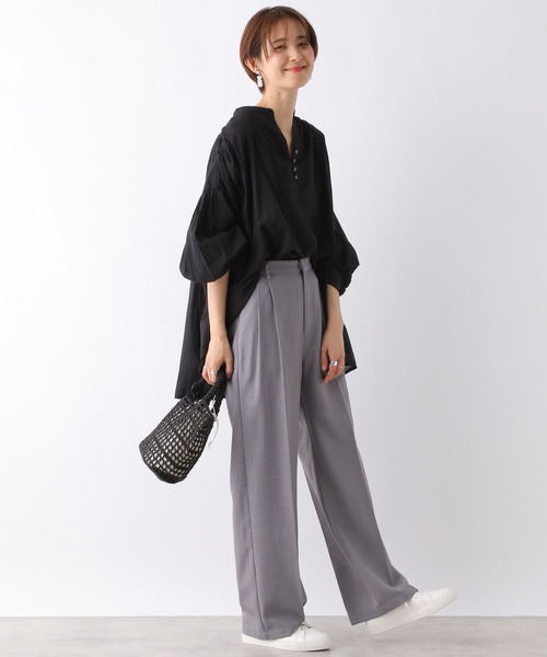 LEPSIM（レプシィム）の「軽やかコットンアソートブラウス　163558（シャツ/ブラウス・レディース・ブラック/ブラウン/オフホワイト/ピンク/レッド系その他/ブラック系その他・FREE）」の10枚目の写真