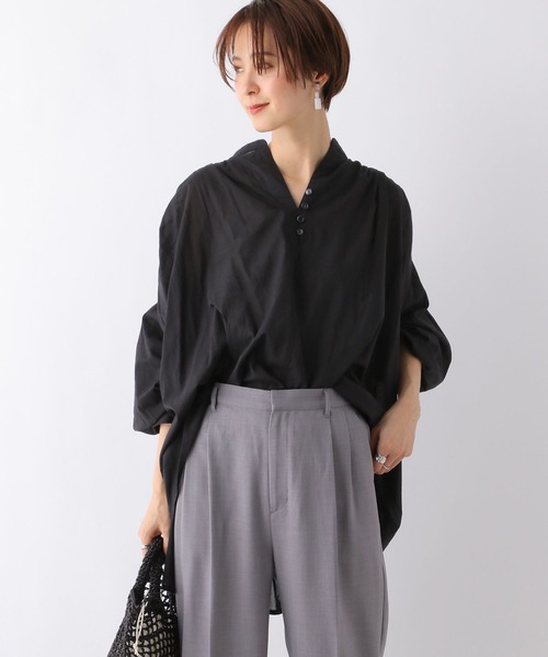 LEPSIM（レプシィム）の「軽やかコットンアソートブラウス　163558（シャツ/ブラウス・レディース・ブラック/ブラウン/オフホワイト/ピンク/レッド系その他/ブラック系その他・FREE）」の11枚目の写真