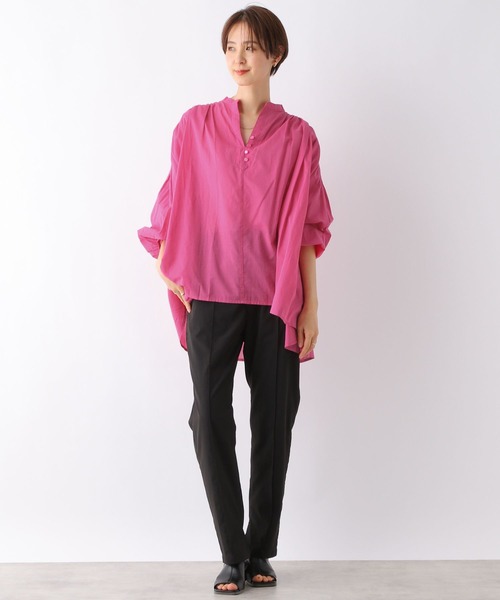 LEPSIM（レプシィム）の「軽やかコットンアソートブラウス　163558（シャツ/ブラウス・レディース・ブラック/ブラウン/オフホワイト/ピンク/レッド系その他/ブラック系その他・FREE）」の13枚目の写真