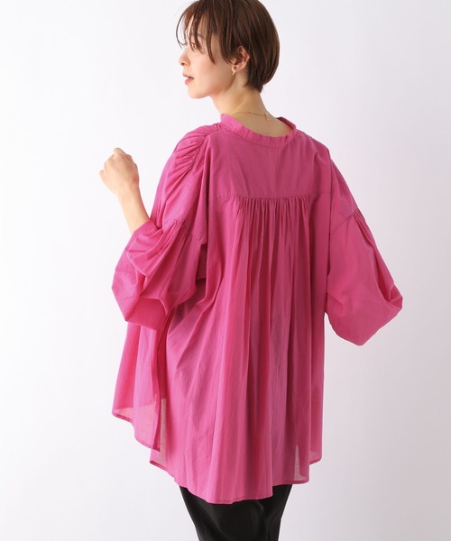 LEPSIM（レプシィム）の「軽やかコットンアソートブラウス　163558（シャツ/ブラウス・レディース・ブラック/ブラウン/オフホワイト/ピンク/レッド系その他/ブラック系その他・FREE）」の15枚目の写真