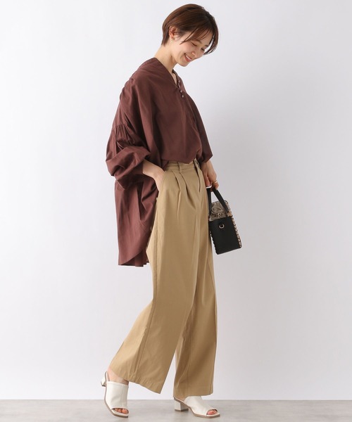 LEPSIM（レプシィム）の「軽やかコットンアソートブラウス　163558（シャツ/ブラウス・レディース・ブラック/ブラウン/オフホワイト/ピンク/レッド系その他/ブラック系その他・FREE）」の18枚目の写真