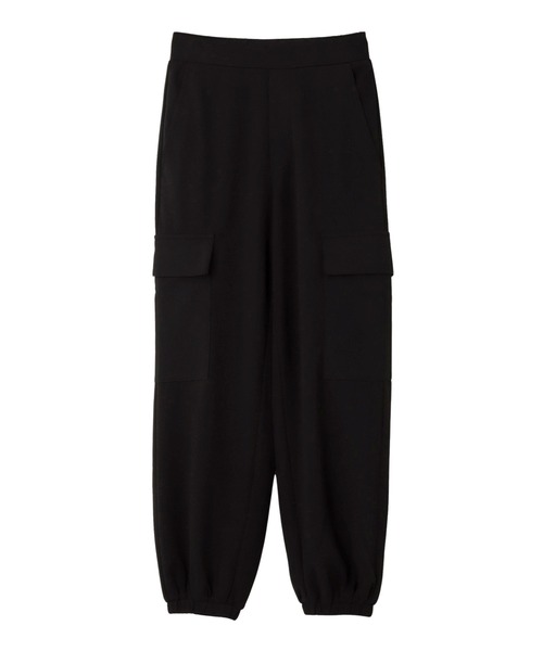 andme（アンドミー）の「梨地ポンチカーゴジョガーパンツ（カーゴパンツ・レディース・カーキ/ライトベージュ/グレイッシュベージュ/ブラック・M/L）」の7枚目の写真