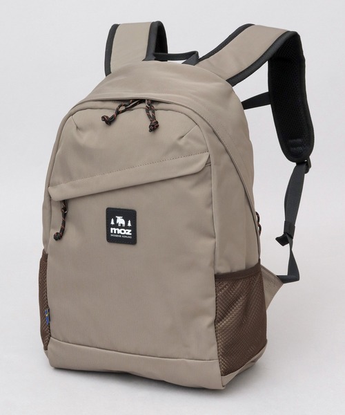moz（モズ）の「撥水加工 ナイロン 大容量 サイドメッシュポケット付き バックパック アウトドアシリーズ（バックパック/リュック・レディース・ブラック/グレー/ブルー/グレイッシュベージュ・FREE）」の16枚目の写真
