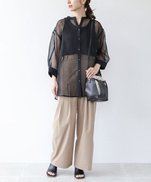 Cepica（セピカ）の「シアーリネンライクシャツブラウス（シャツ 