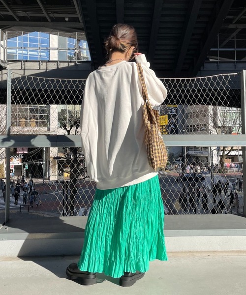 CIAOPANIC（チャオパニック）の「ボイルボリュームロングティアードスカート（スカート・レディース・ブラック/レッド/オフホワイト/グリーン・FREE）」の20枚目の写真